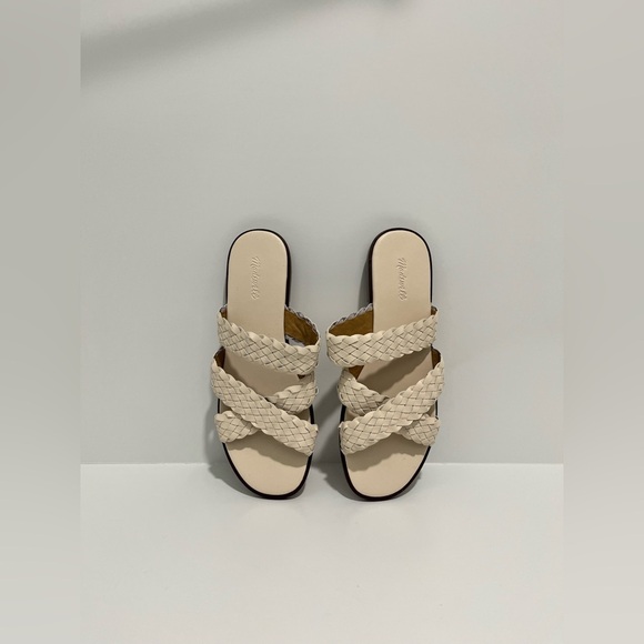 NEW Madewell The Mena Slide Sandal in Ecru size 6.5 - Picture 2 of 11